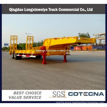 2 Axles Excavator Transport Gooseneck Low Bed Semi Trailer